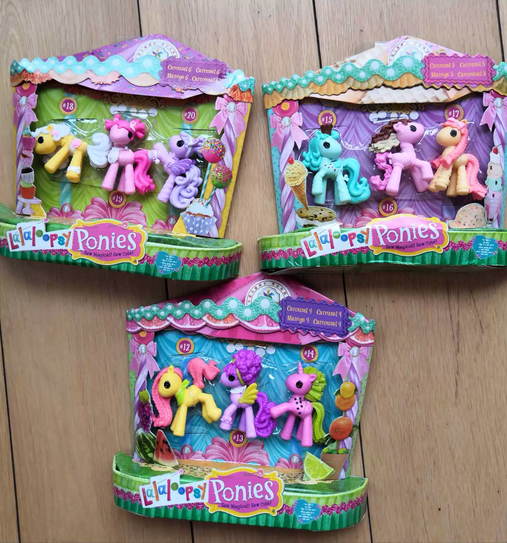Игрушечные пони (Lele Angel Lalaloopsy), набор — 1–3 случайные цветные фигурки, высота до 15 см