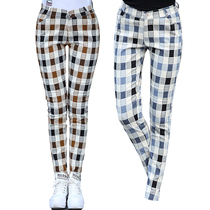 20 Golf womens pants plaid trousers casual sports spring and summer golf slim slim breathable stretch ball pants