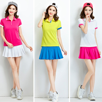 Golf clothes Women suit Spring Summer swarm up Lean Golf Sportswear Jersey Dress Costume dress Dress Shirt