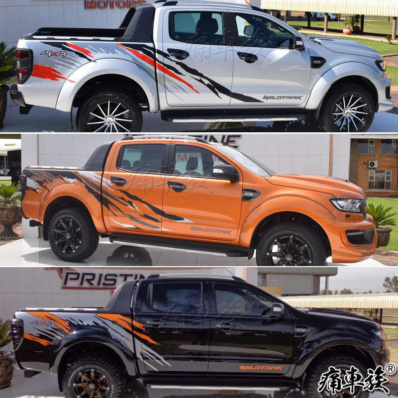 Ford rover Ranger car stickler Flowers Ranger Cavalry Pickup Truck Decoration Changed Loading Head Two Sides of Birds F150