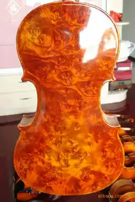 High-grade birdseye maple violin
