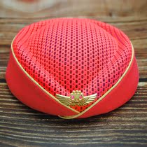 Summer mesh flight sister hat China Southern flight attendant hat aviation school stage performance performance hat flight attendant ceremonial hat