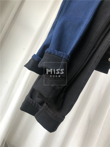 Зимние флисовые джинсы с начесом, удерживающий тепло послеродовой карандаш, штаны, Италия, высокая талия, по фигуре, большой размер