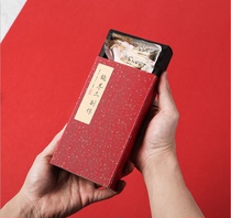 Spot high-grade kraft paper drawer carton Ejiao cake red rectangular packaging gift box custom manufacturer