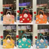 Детская милая льняная сумка, подарок на день рождения, делается под заказ