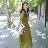 气质轻熟御姐风收腰连衣裙女夏季2025新款简约大方温柔风绝美长裙，女装连衣裙，2C316