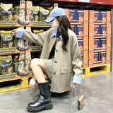 现货主推秋季拼接撞色风衣2C032857P135K188，女装风衣，2C032