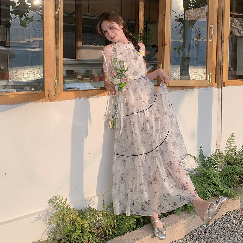 【新款】洋气显瘦挂脖连衣裙088-6626p105k158,女装连衣裙,2C088