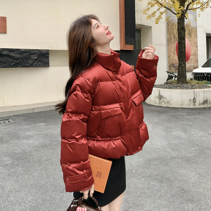 新款冬季时尚红色短款90绒羽绒服2C098-9083P275K388,女装羽绒服,2C098