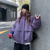现货-可拆卸帽设计三防面料冲锋衣羽绒服2B154-WT730-P295-K470，女装羽绒服，2B154
