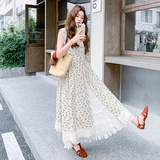 现货2025新款夏季碎花连衣裙气质长裙单件外衫2552-P115控168，女装连衣裙，2D009