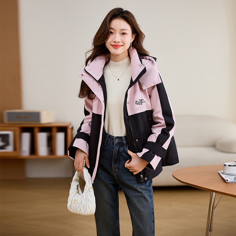 2025年冬季羽绒派克服女时尚潮流款，女装派克服，梦依缘,女装派克服,梦依缘