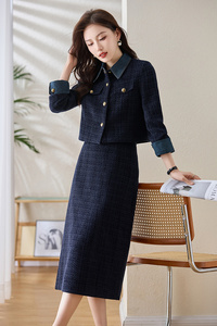 小香风短外套半身裙两件套女2024春秋新款气质名媛洋气减龄套装裙图片