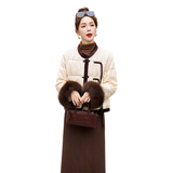 2025新中式韩系风撞色90%白鸭绒短款羽绒服，女装羽绒服，衣佳和