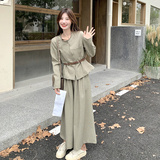 【2025现货】套装外套+阔腿裤赠皮带2C277-7706-P175-K238，女装套装/套裙，2C277
