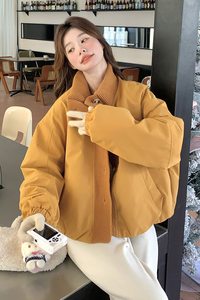 现货   立领针织拼接50羽绒服2C117-1746P245K368图片