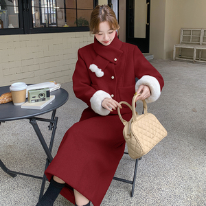 现货 附买家秀 围脖呢料羽绒内胆+半身裙套装8663款P235控338图片