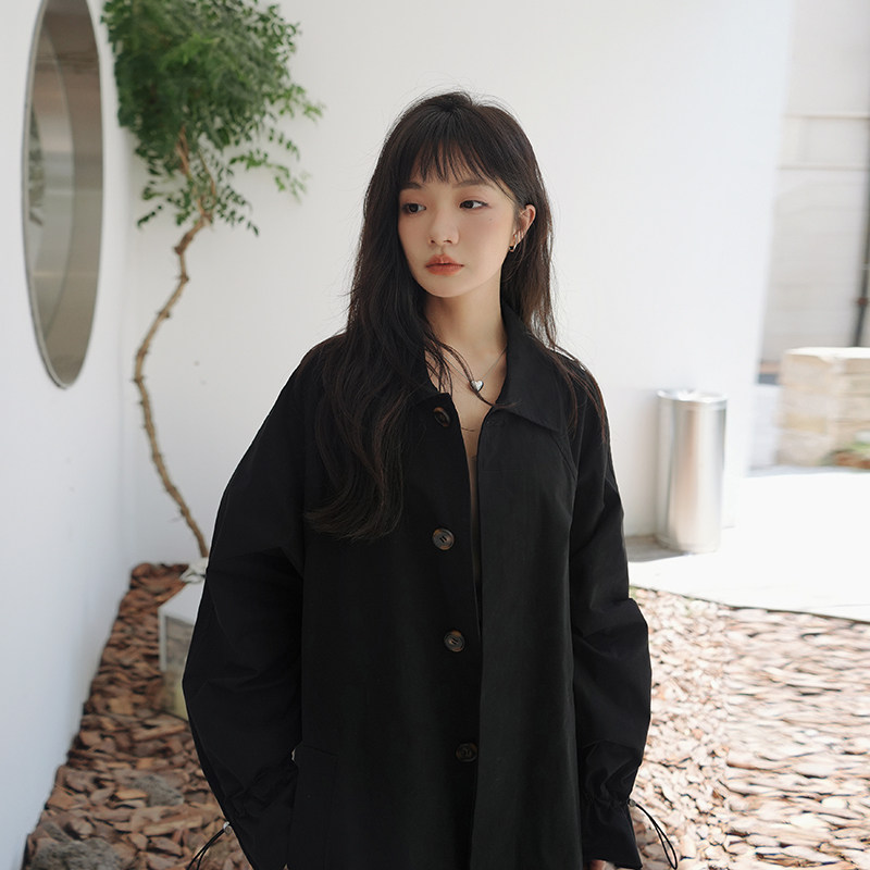 松紧绳斗篷风衣016-7043-P165-248,女装风衣,2C016
