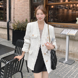 [现货】2025秋季新款毛边小香风外套女8809p150k218，女装短外套，2C269