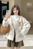 新品现货皮毛一体外套2C087-9283-P199-K279，女装毛呢外套，2C087