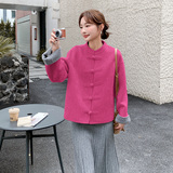 主推羊毛大衣秋冬气质小香双面呢外套1D085-12625-P295-K365，女装毛呢外套，1C130