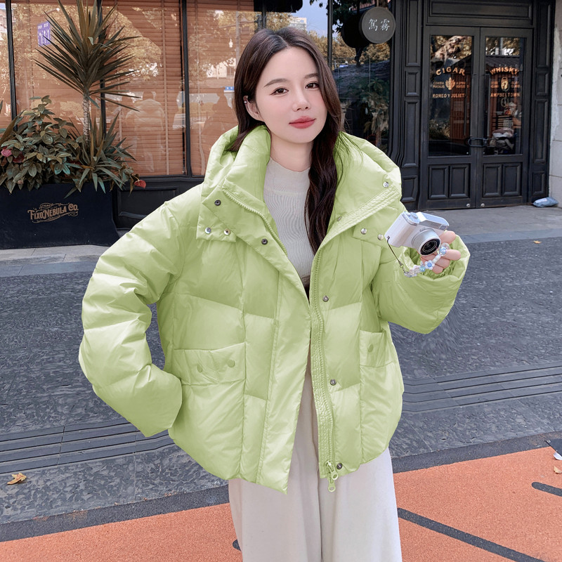 现货90白鸭绒白色羽绒服女2025新款洋气加厚外套7126-P285-K368,女装羽绒服,2B140