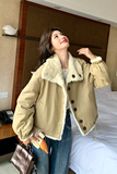 新品有货设计感两面穿皮毛一体外套2C285-2616-P205-K308，女装短外套，2C285