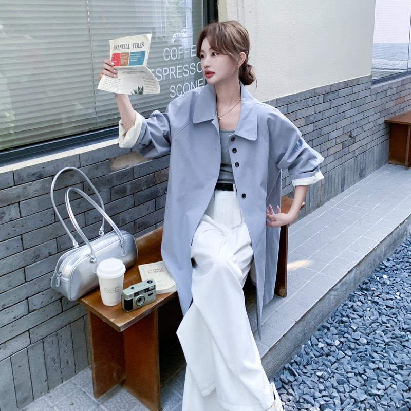 【新款已出货】数据好中长款风衣外套2C131-680-P170K238,女装风衣,2C131
