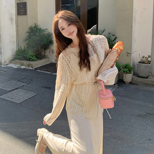 法式轻熟风御姐罩衫吊带套装连衣裙女春季氛围感韩系绝美两件套图片