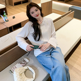 【bao款现货】2025春装新款新中式上衣雪纺衫266-P105-K155，女装蕾丝衫/雪纺衫，2C266