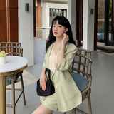 【24夏现货+买家秀】纯色西装短裤套装088-1818p125控188，女装套装/套裙，2C088