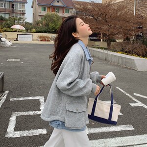 【新款 档口现货】2025新款秋牛仔女装韩版休闲外套P125图片