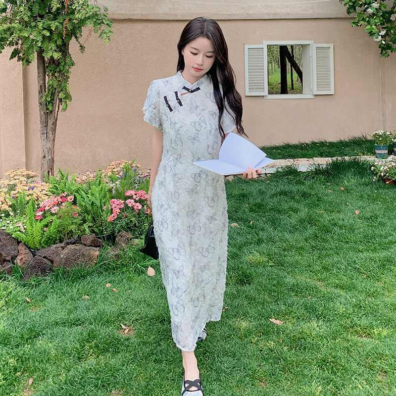 [现货】新品新中式风旗袍改良连衣裙,女装连衣裙,2C269