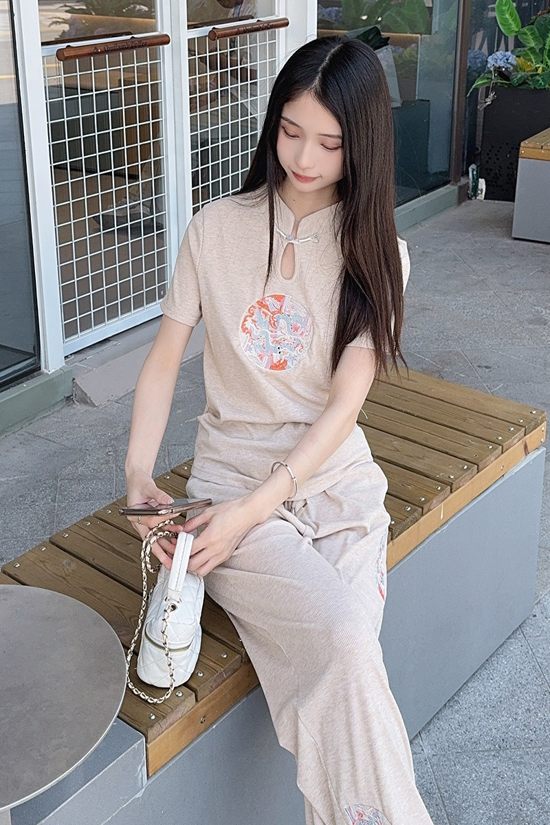 【现货】1C128-6670-新中式盘扣套装P125-K175档口现货,女装套装/套裙,2D148