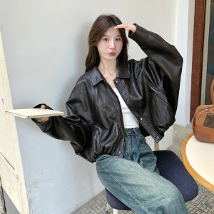 现货：2025年春秋季新款时尚百搭韩版皮衣外套2C135-6821P165K238图片