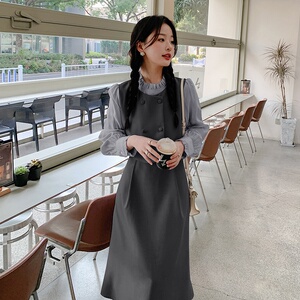 长期大货#2025秋装假两件套装连衣裙#2C133-811-P125-K178图片
