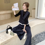 【现货】老钱风马甲套装设计师款088-7739P185K258，女装套装/套裙，2C088