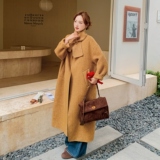 现货70毛冬装新款中长款双面羊毛呢外套大衣女2C325-565P295K438，女装毛呢外套，2C325