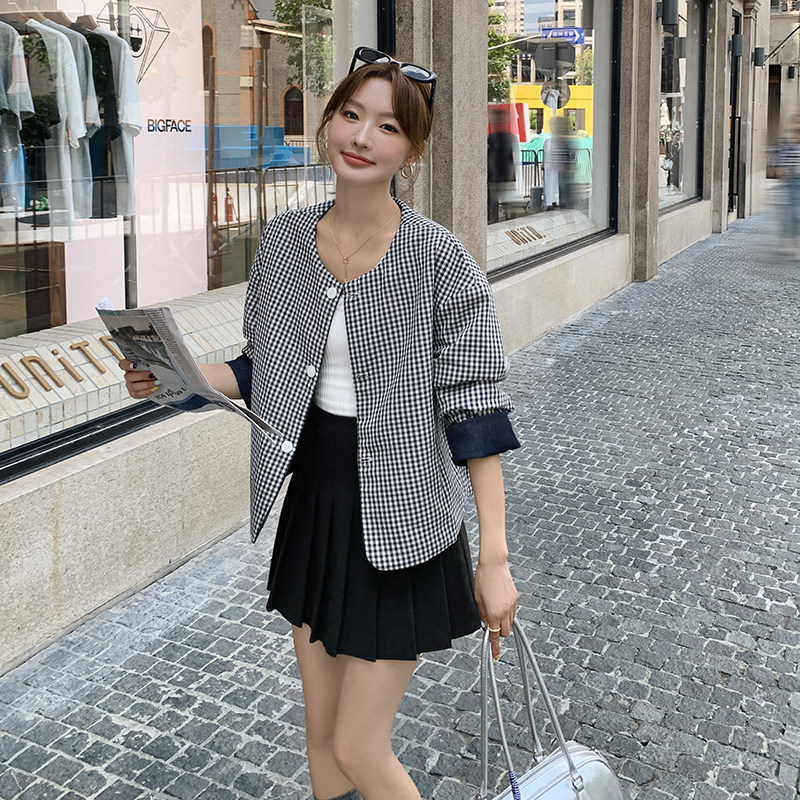 现货两面穿短外套宽松休闲气质2C206-L15-P135-K188,女装短外套,2C206