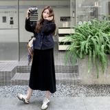 现货新款春季休闲时尚牛仔马甲套装配丝巾2C098-9025P160K238，女装套装/套裙，2C098