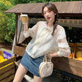 【】新中式风复古刺绣薄款防晒空调服短外套P80K130，女装短外套，2D148
