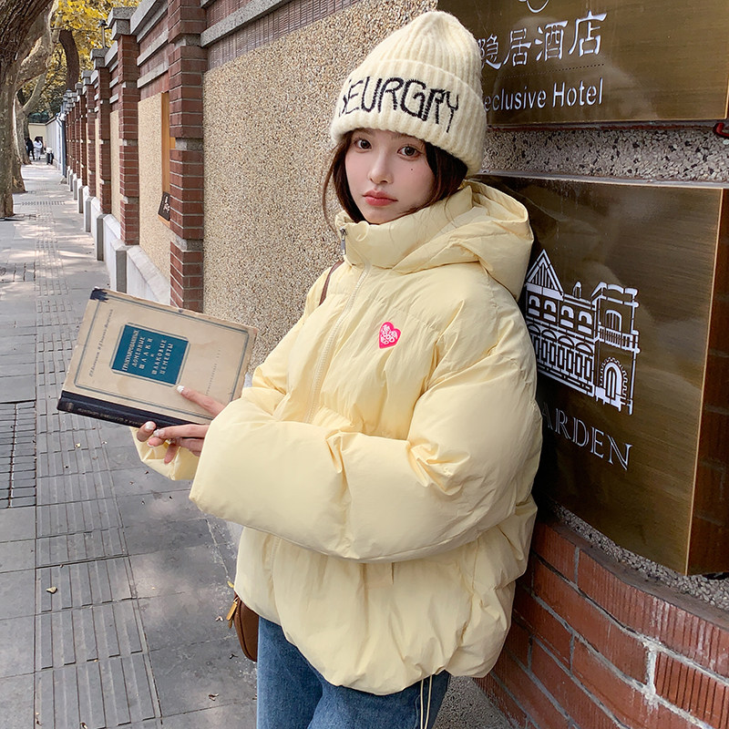新品大货出冬季奶呼呼黄色90羽绒服2C0326107P265K388,女装羽绒服,2C032