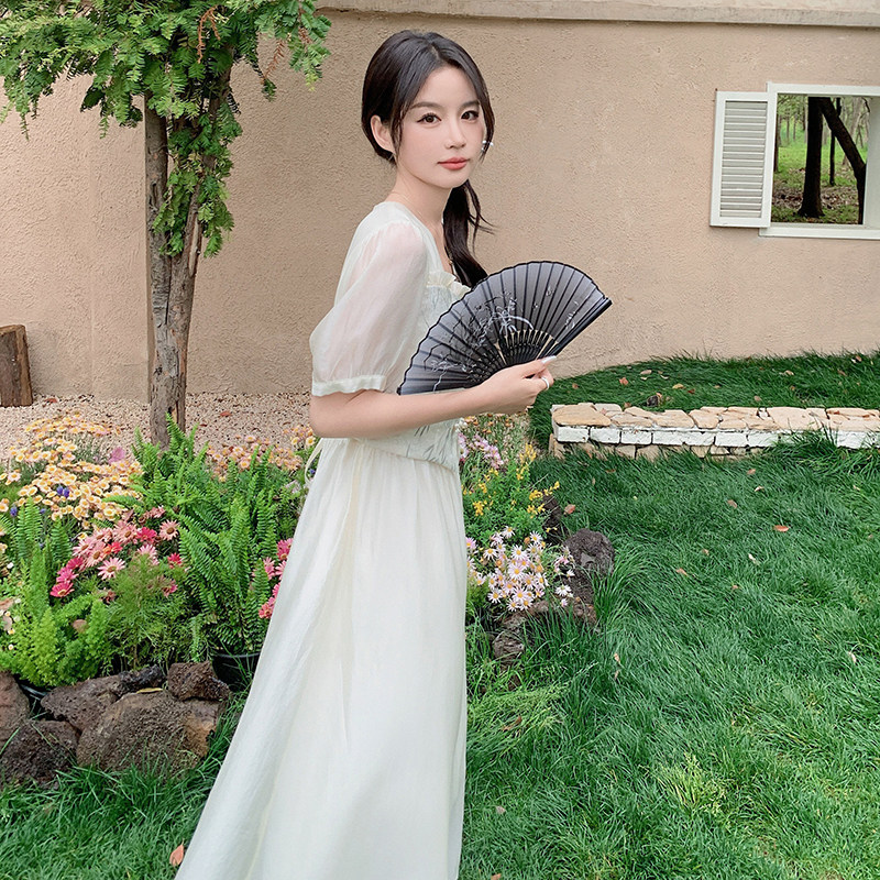 [现货】新品夏季假两件新中式连衣裙,女装连衣裙,2C269