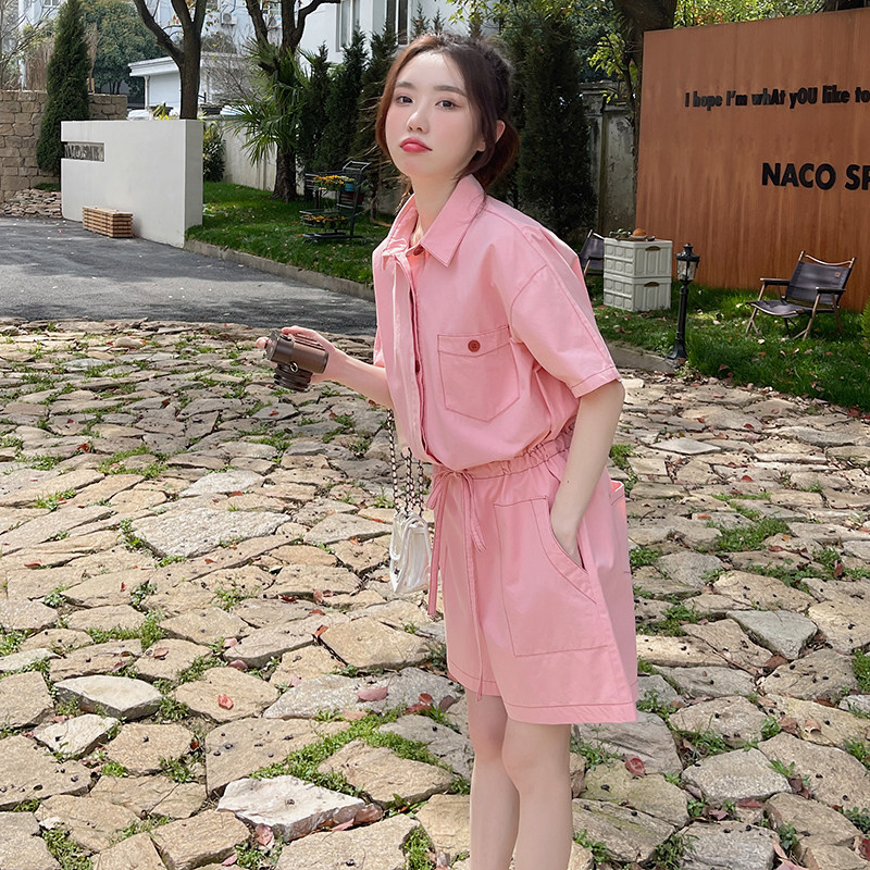 【现货】2025夏新款季粉色连体裤085-8582-P105-K158,女装连体裤,2C120