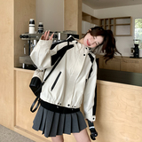 设计感小众工装冲锋衣外套女2024年春秋新款今年流行休闲百搭上衣，女装风衣，2C266