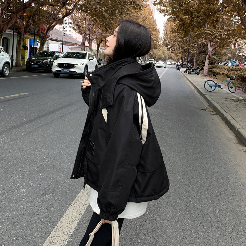 新品2025女装冬季红同款派克服外套266-p150-k228,女装棉衣/棉服,2C266