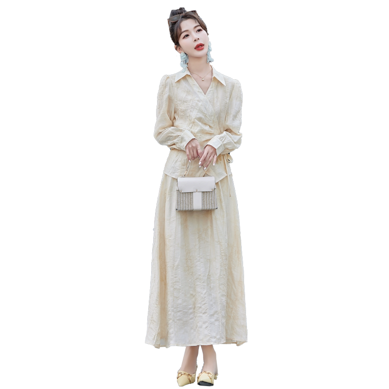 主推24春夏新款新中式风提花汉服套裙1C086-638-P165-K238,女装套装/套裙,衣珂纱朗