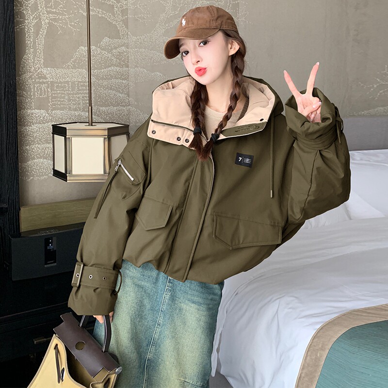 2025冬装新品兔毛加厚内胆派克服2613P199K298,女装派克服,2C103