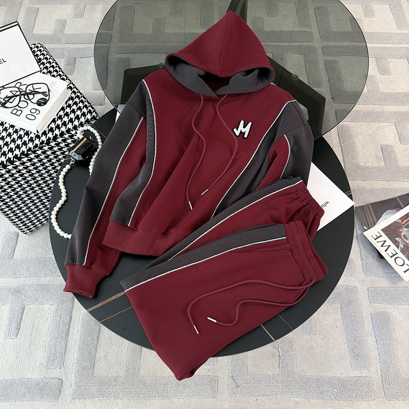 网红炸街安可拉红时尚气质休闲套装图片