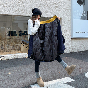 现货 有买家秀 牛仔拼接90绒牛仔羽绒服2C098-8637P265K398图片
